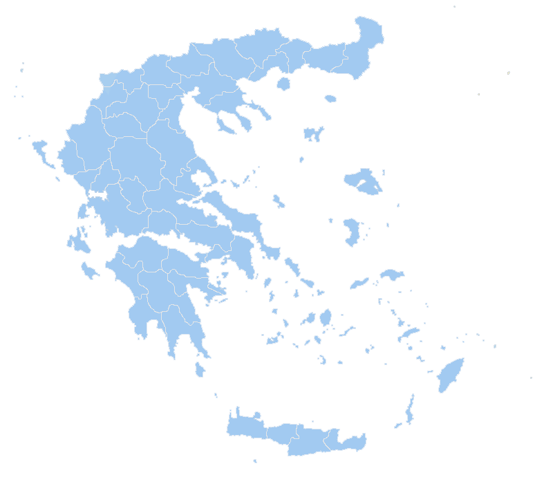 Χάρτης Ελλάδας για επιλογή περιοχής
